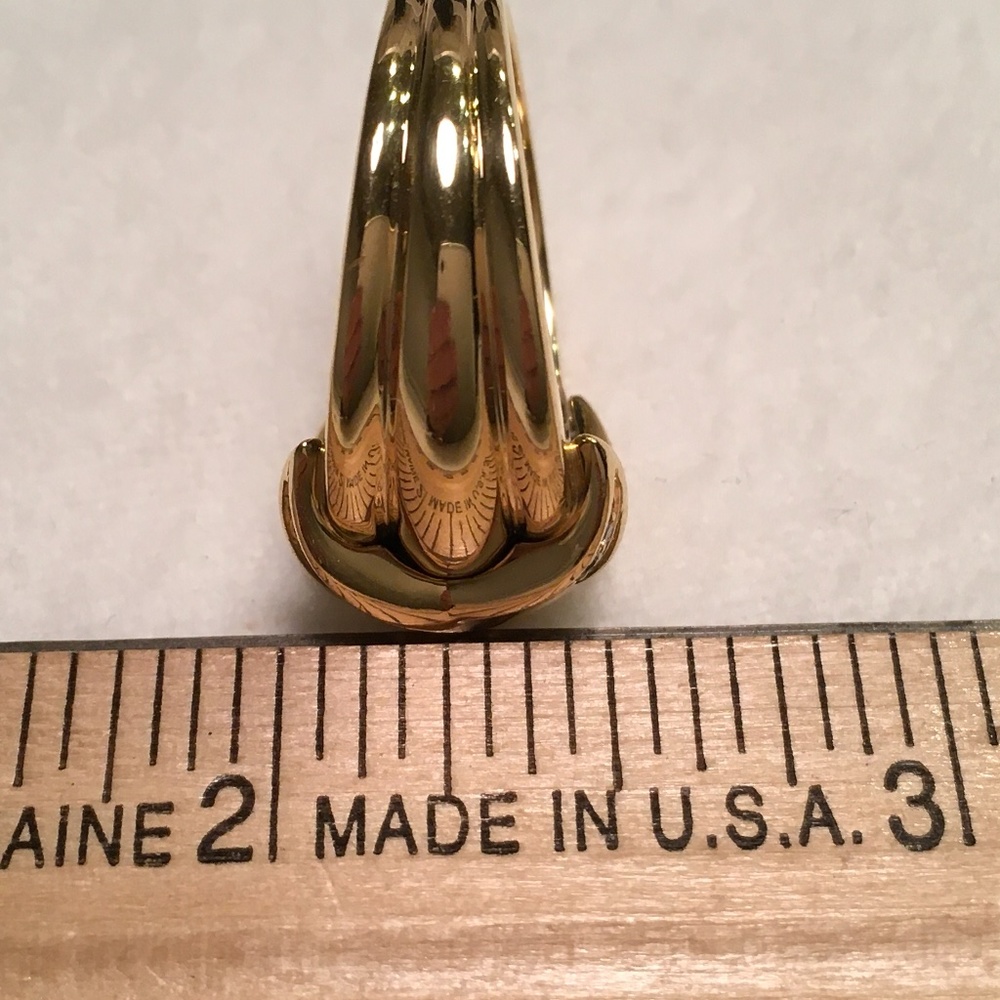 TIFFANY & CO. Vintage Wider 18k Gold Diamond Signature X Crossover Ring … - Picture 8 of 16